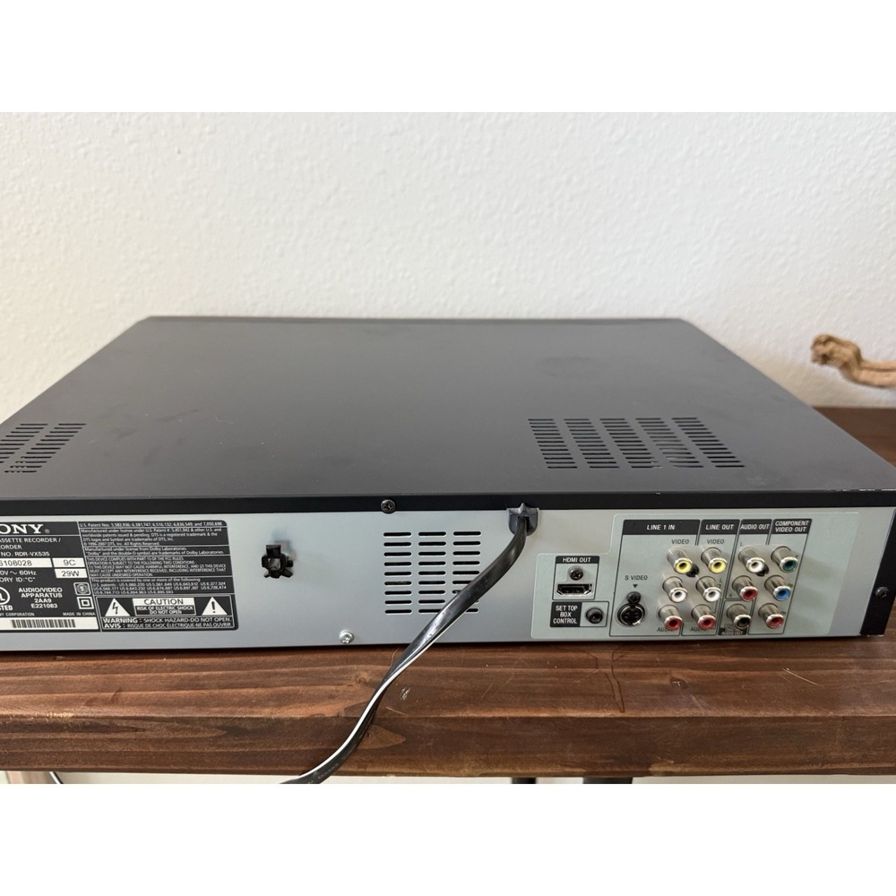 Sony RDR-VX535 VCR/DVD Recorder Combo Player. Tested & Working. No Remote. - Picture 7 of 8